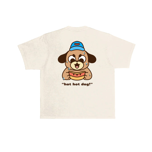 Hot Hot Dog T-Shirt - Cream