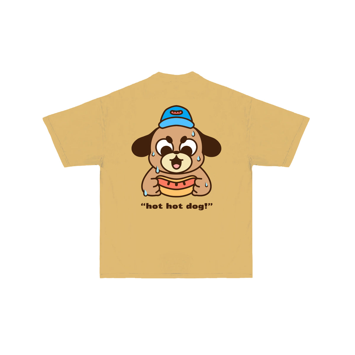 Hot Hot Dog T-Shirt - Mustard Yellow