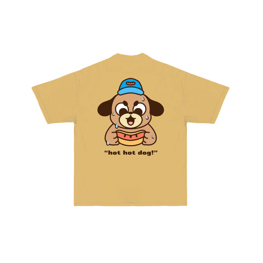 Hot Hot Dog T-Shirt - Mustard Yellow