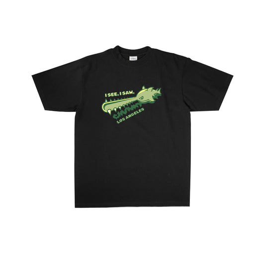 Chunky See Saw Fish T-Shirt - Black