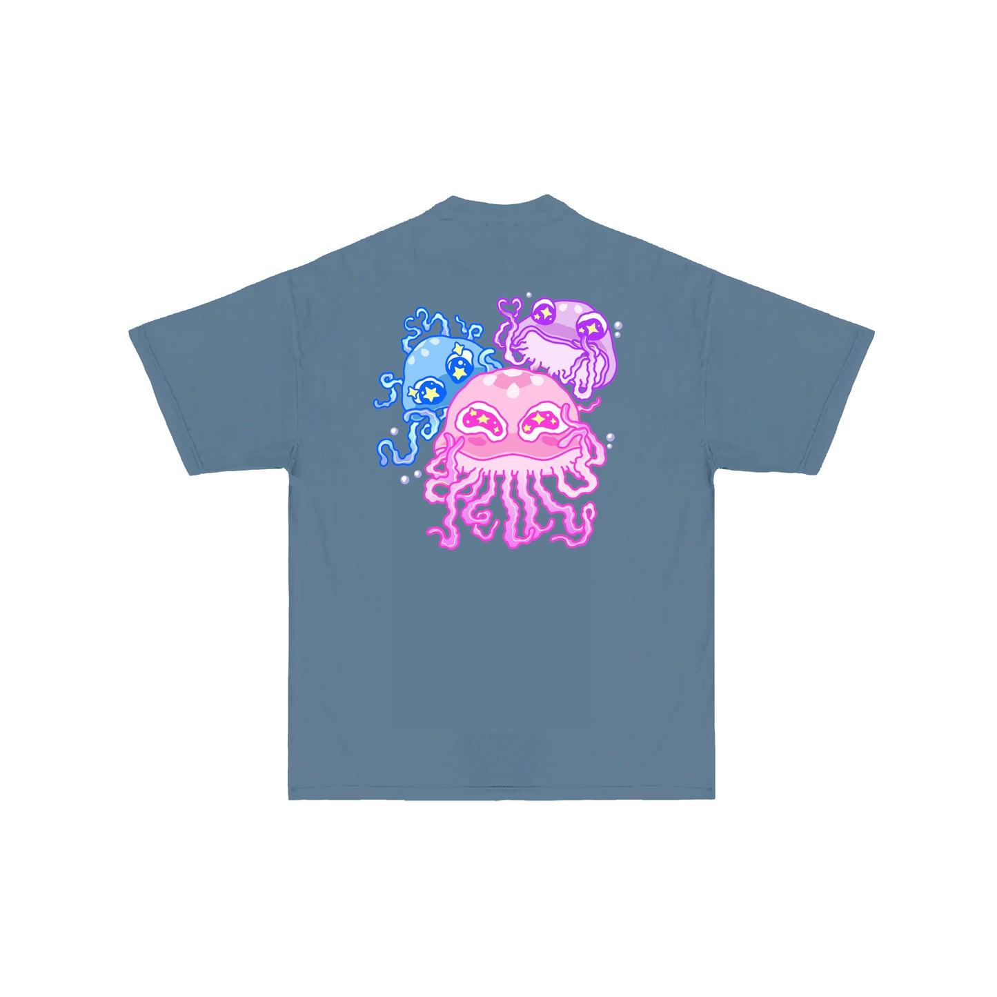 Chunky Jellyous of Us Jelly Fish T-Shirt - Denim Blue