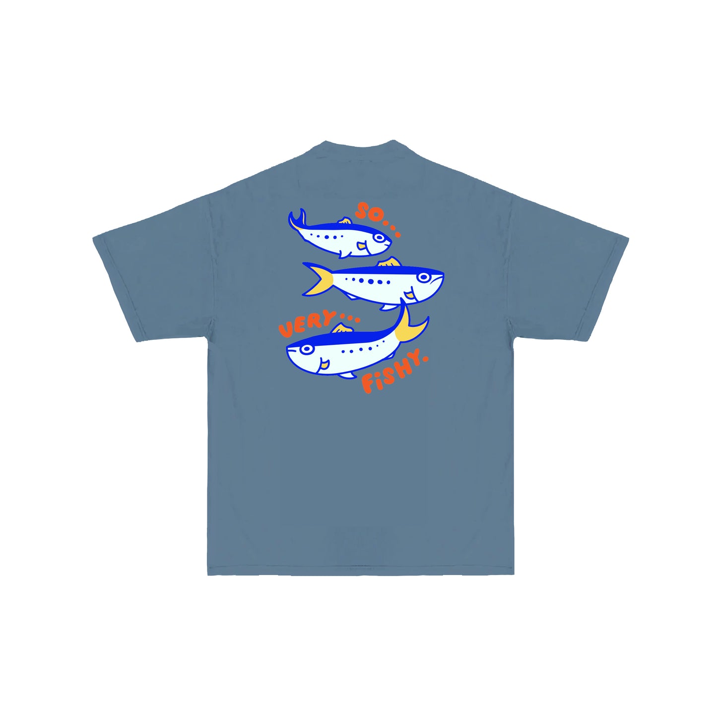 Chunky So Very Fishy Sardines T-Shirt - Denim Blue