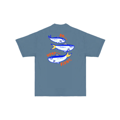 Chunky So Very Fishy Sardines T-Shirt - Denim Blue