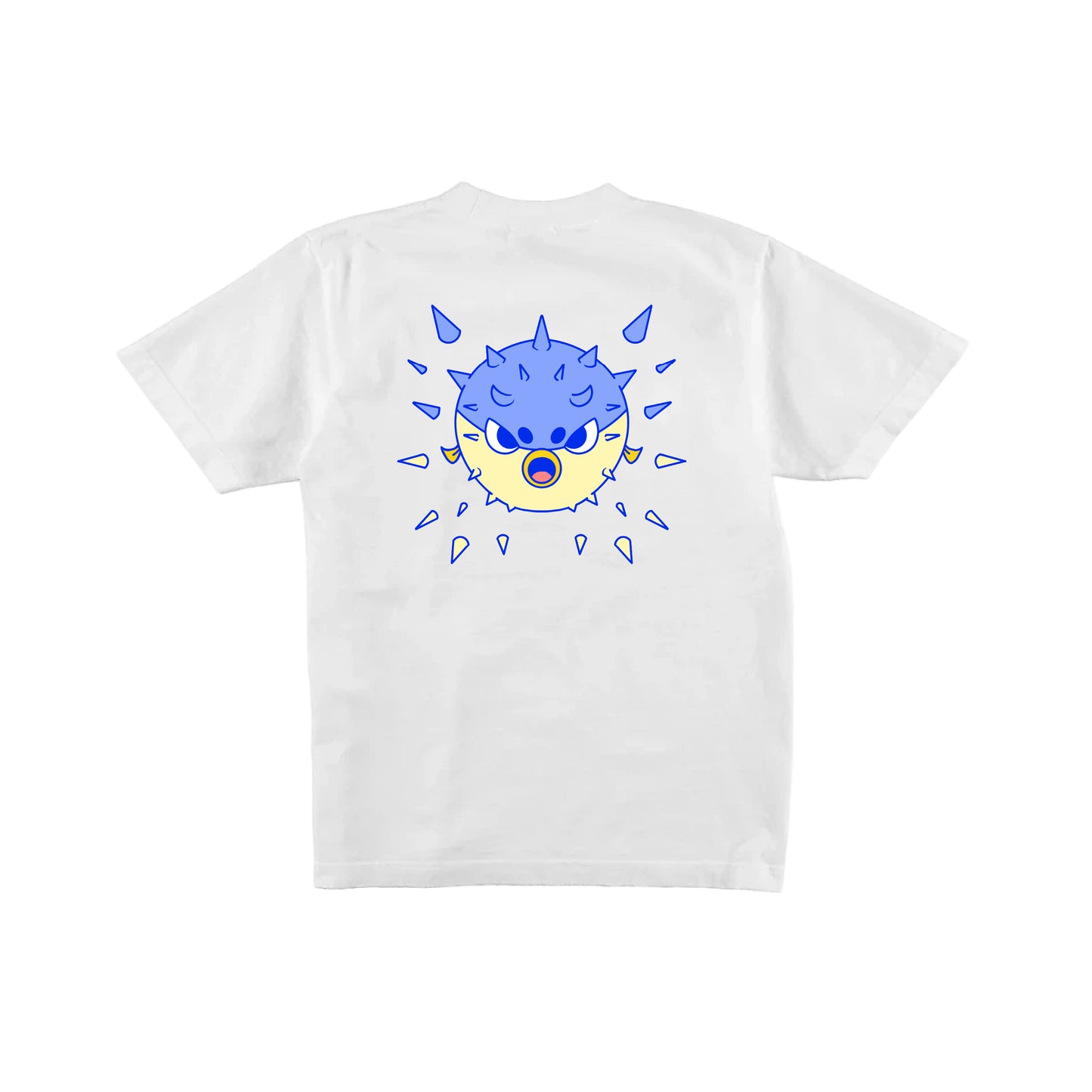 Chunky Blow Up Fish T-Shirt - White