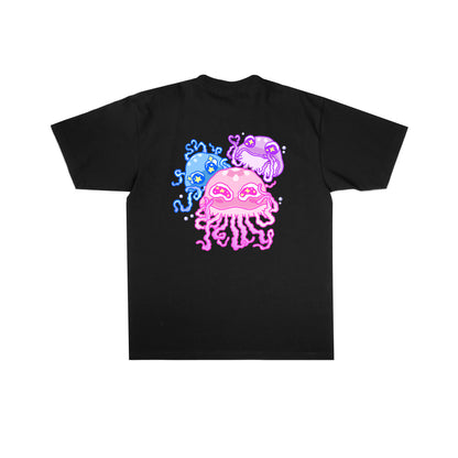 Chunky Jellyous of Us Jelly Fish T-Shirt -  Black