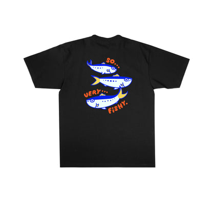 Chunky So Very Fishy Sardines T-Shirt - Black