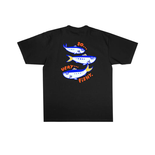 Chunky So Very Fishy Sardines T-Shirt - Black