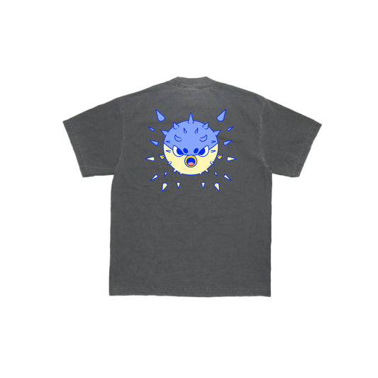 Chunky Blow Up Fish T-Shirt - Shadow