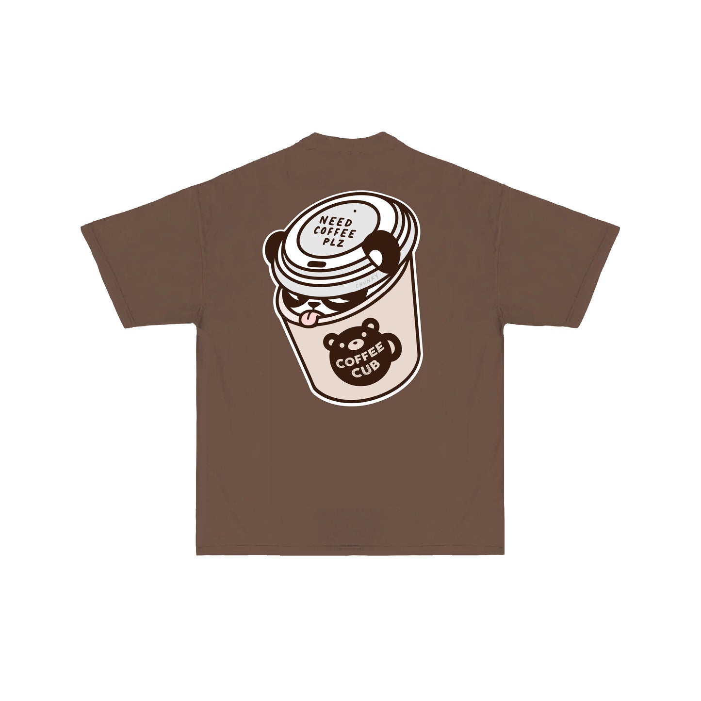 Chunky Coffee Cub T-Shirt - Brown