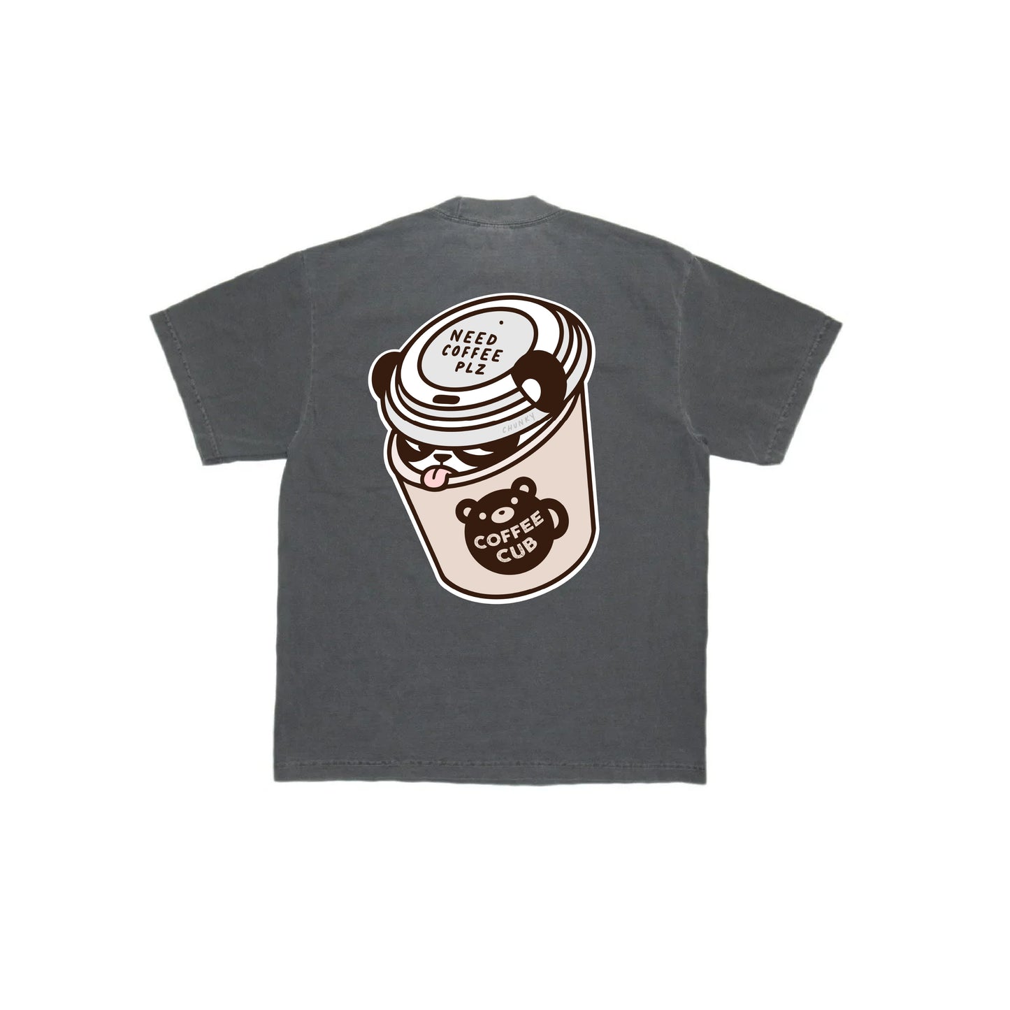 Chunky Coffee Cub T-Shirt - Shadow