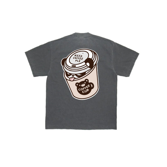 Chunky Coffee Cub T-Shirt - Shadow