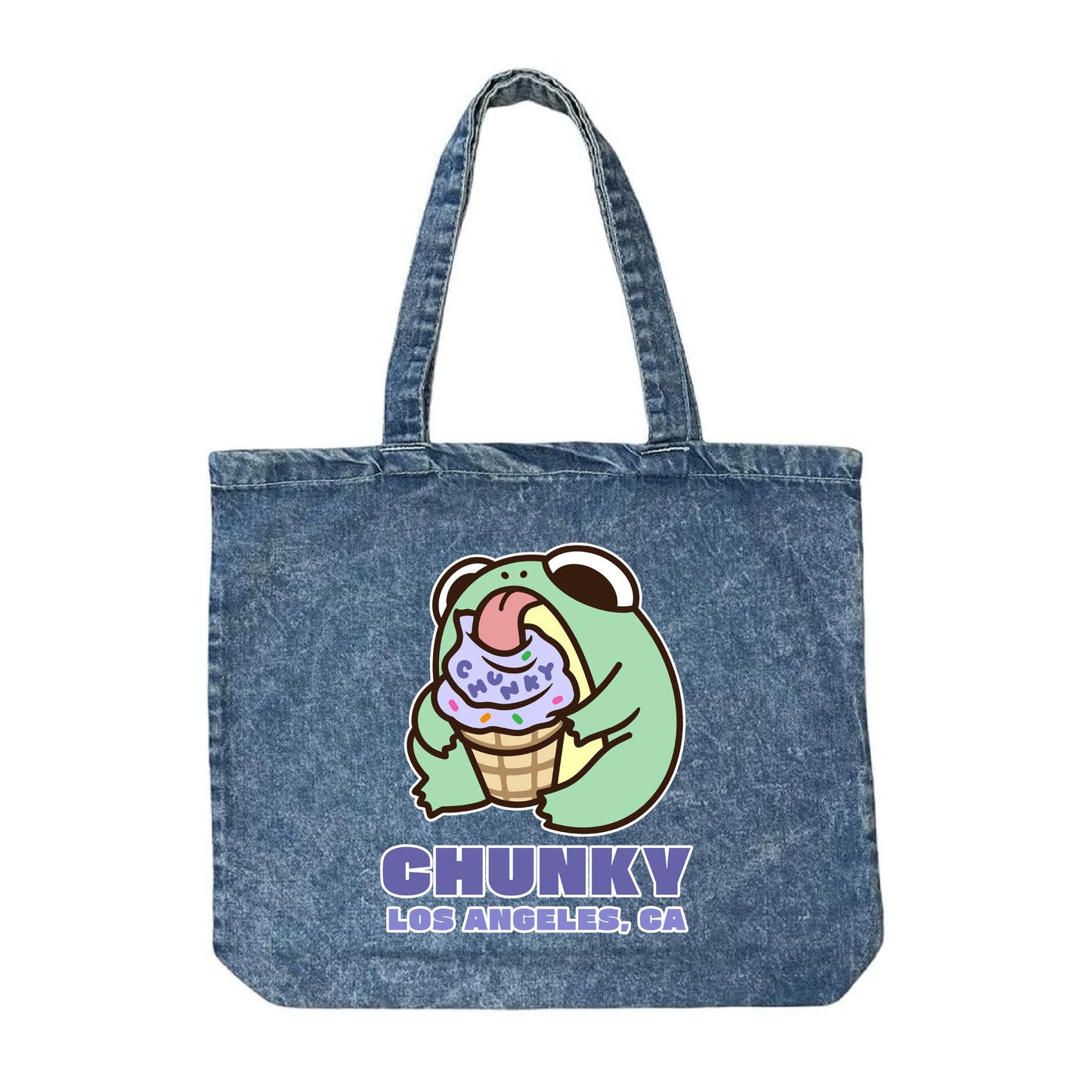 Chunky Ice Cream Frog Jean Tote