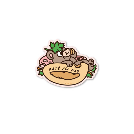 Chunky Pâté Bear Sticker