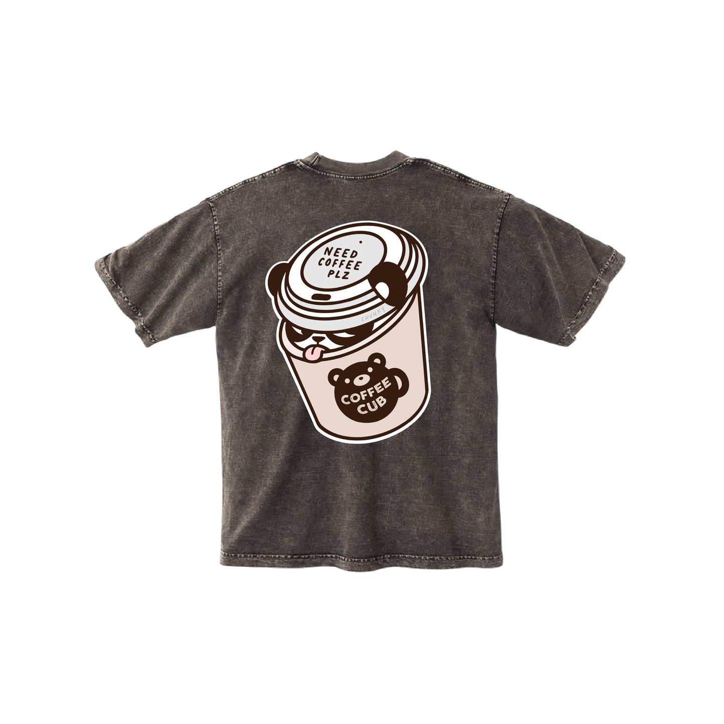 Chunky Coffee Cub T-Shirt - Burnt Brown