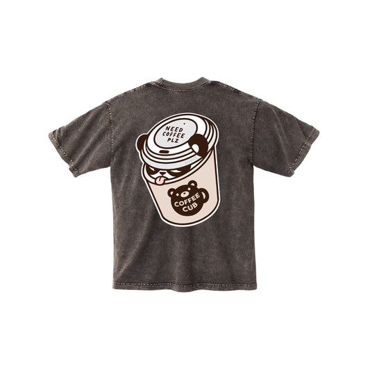 Chunky Coffee Cub T-Shirt - Burnt Brown