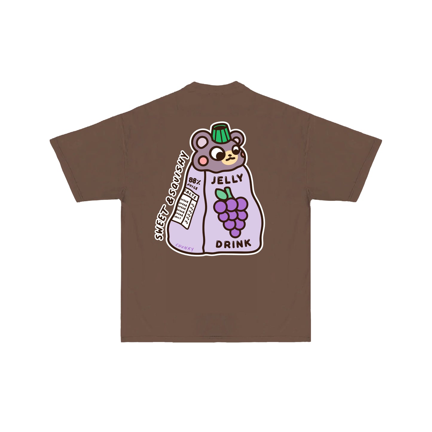 Chunky Jelly Bear T-Shirt - Brown