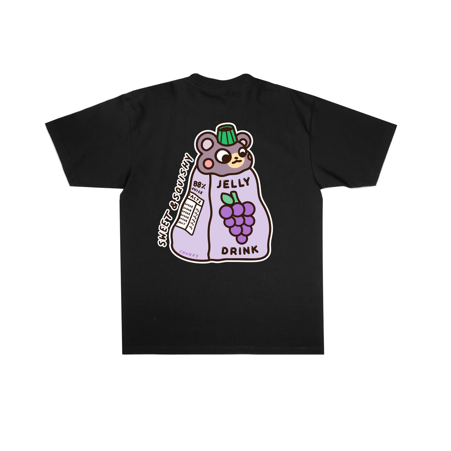 Chunky Jelly Bear T-Shirt - Black