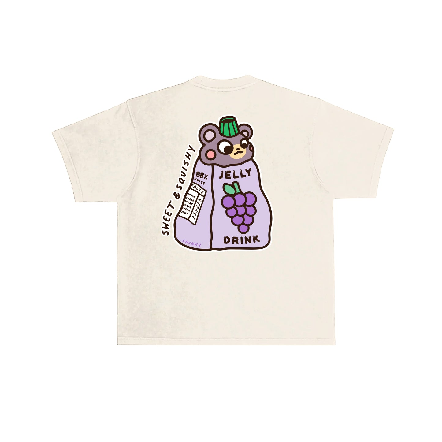 Chunky Jelly Bear T-Shirt - Cream