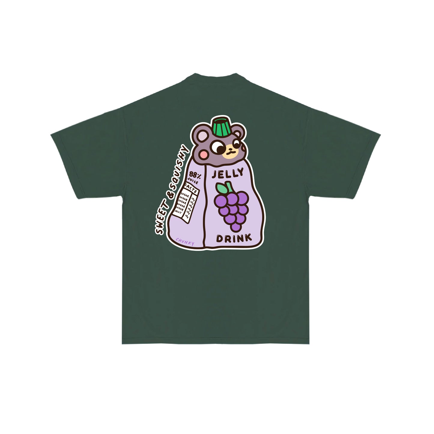 Chunky Jelly Bear T-Shirt - Green