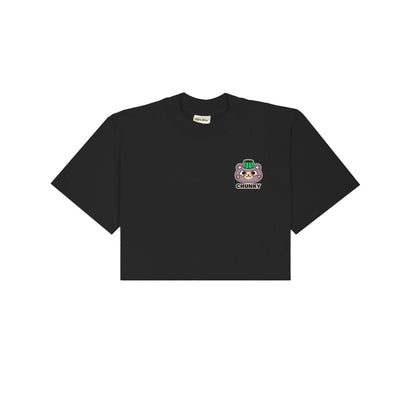 Chunky Jelly Bear Cropped T-Shirt - Black