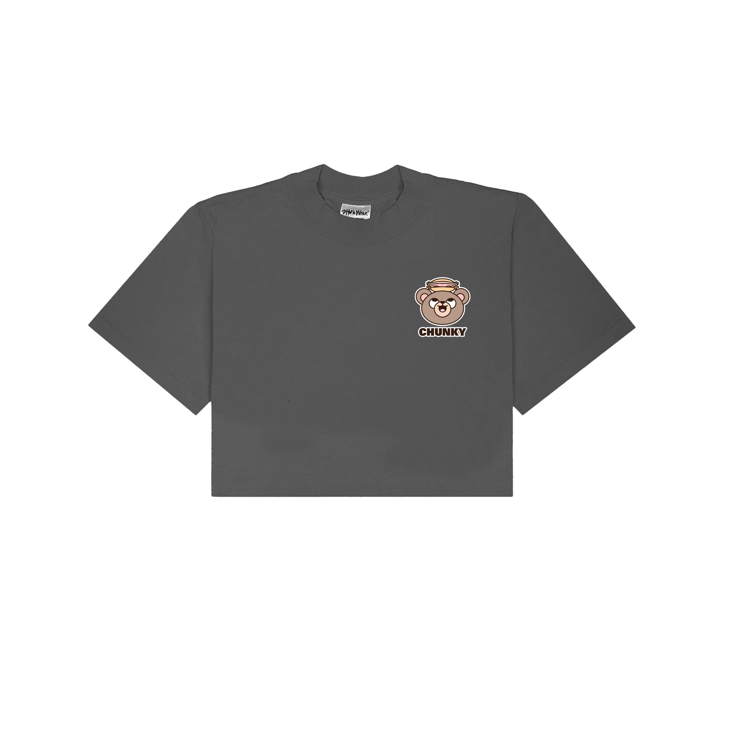 Chunky Pâté Bear Cropped T-Shirt - Shadow