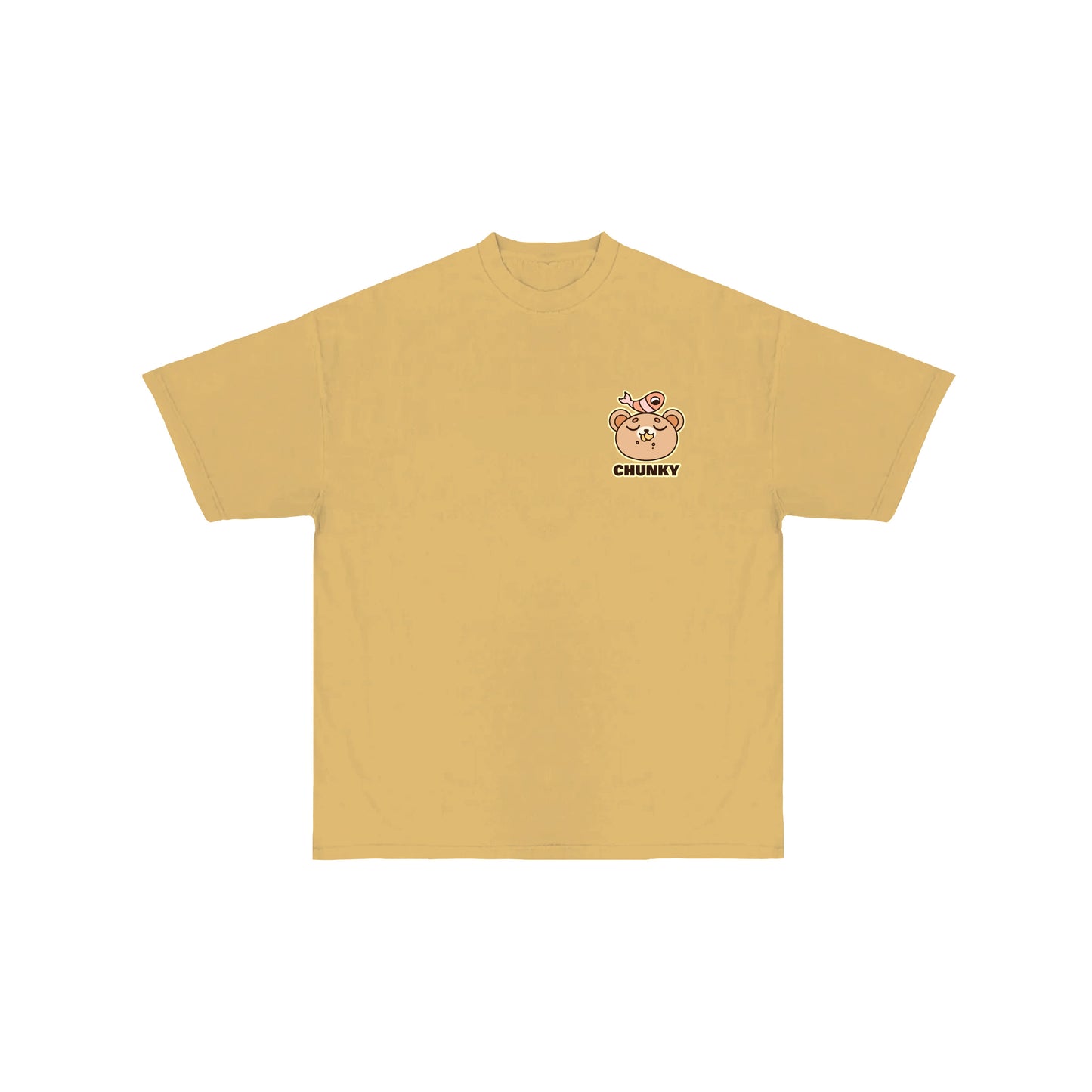 Chunky Chip Bear T-Shirt - Mustard Yellow