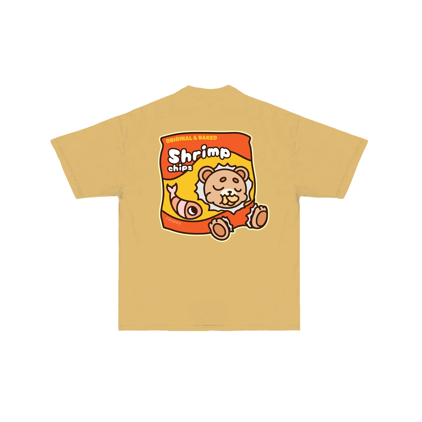 Chunky Chip Bear T-Shirt - Mustard Yellow