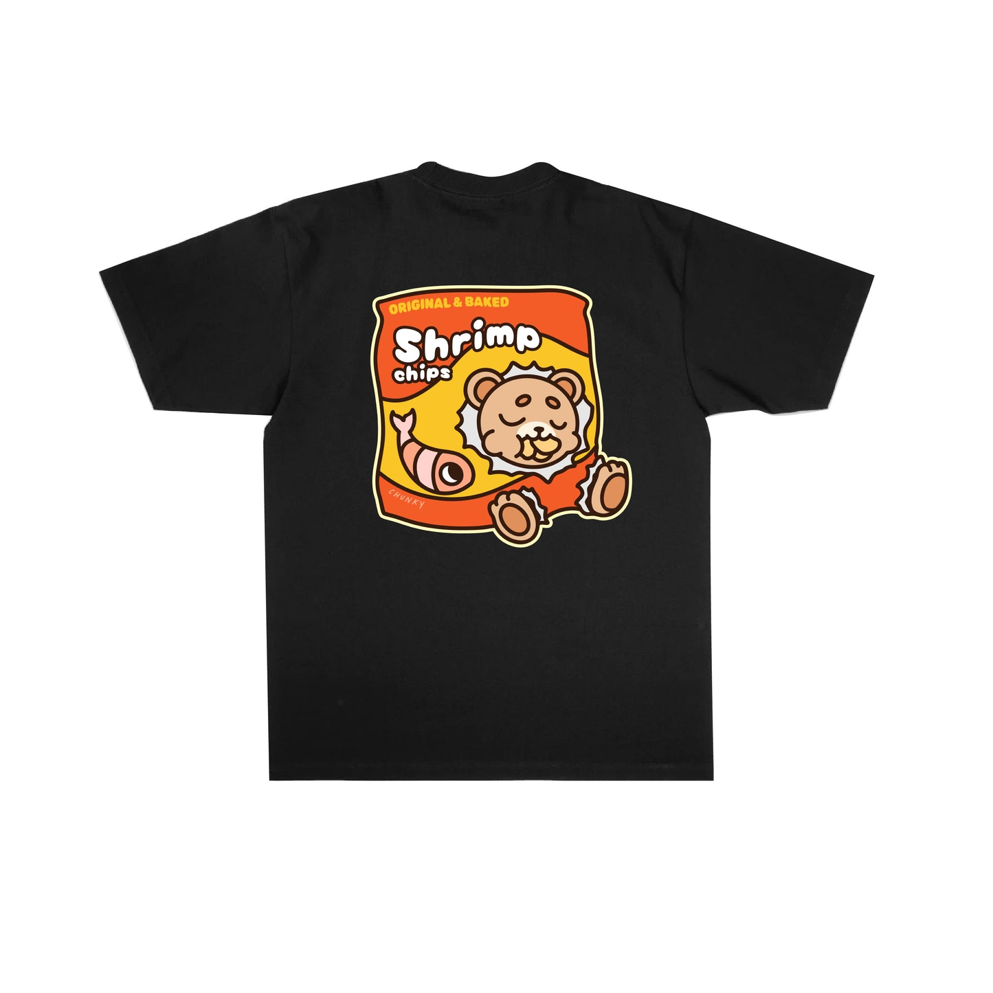 Chunky Chip Bear T-Shirt -  Black