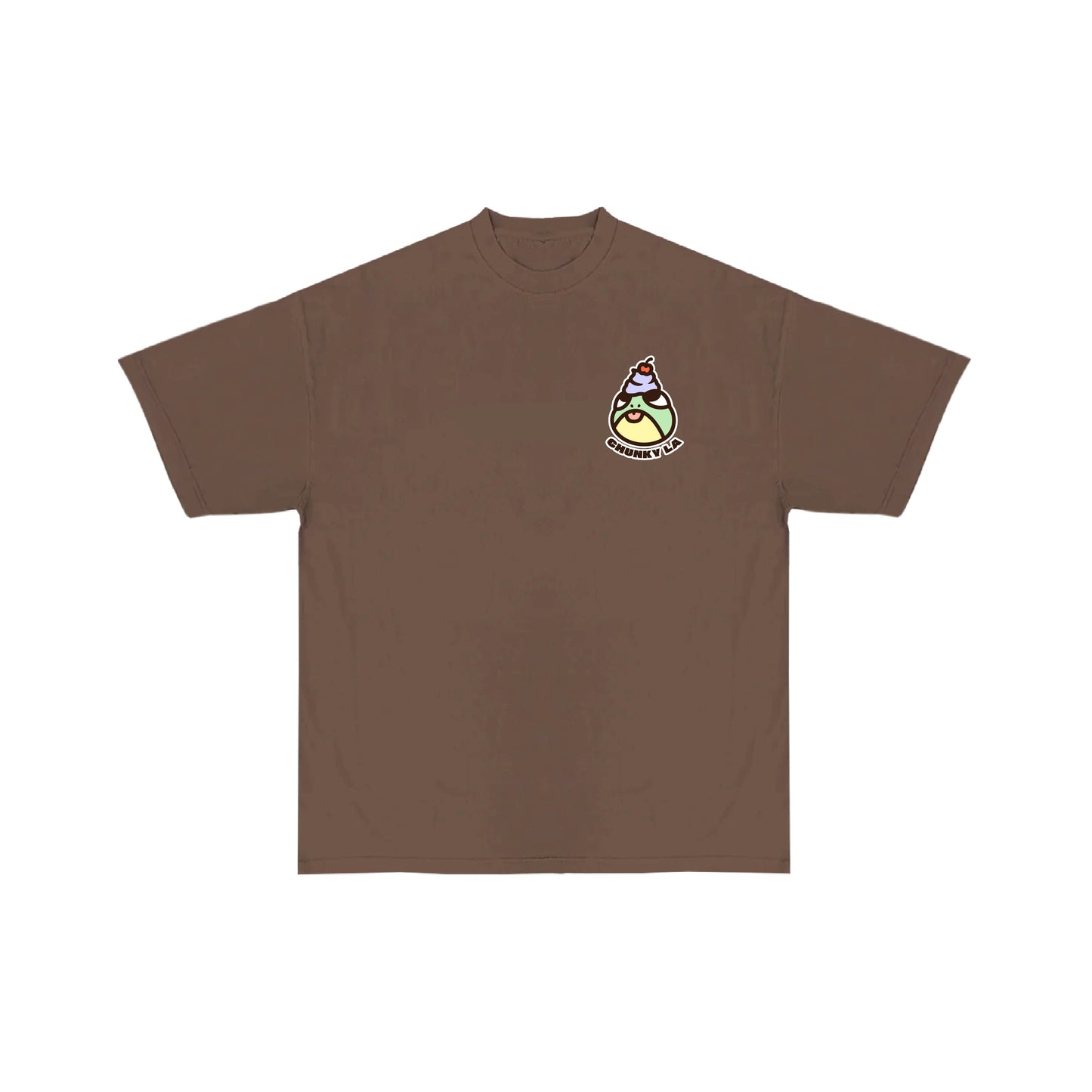 Chunky Ice Cream Frog T-Shirt - Brown