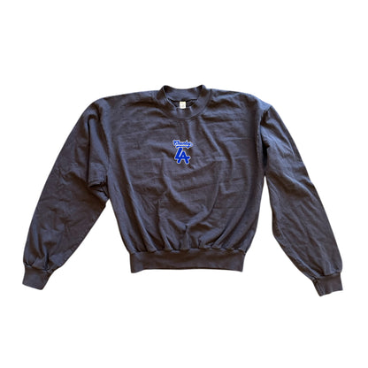 Chunkytani Slugger Cropped Mockneck Long Sleeve Shirt - Midnight