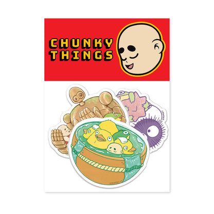 Chunky Ghibli Sticker 3-Pack