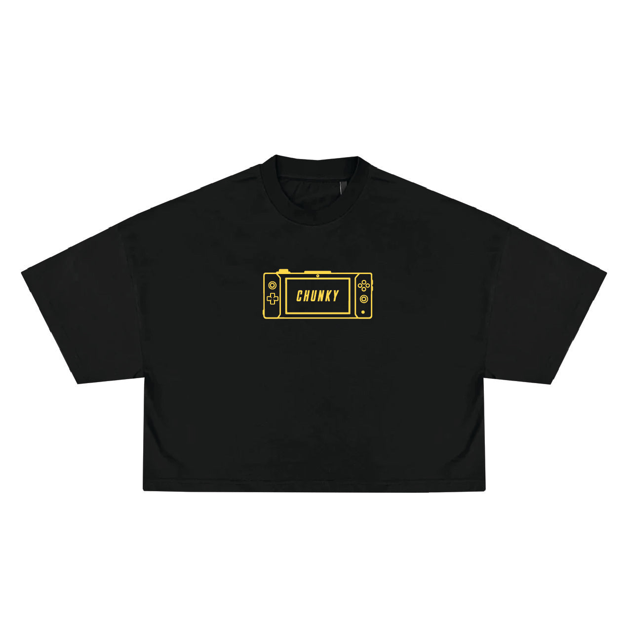 Good Game Chunky Boy Cropped T-Shirt - Black