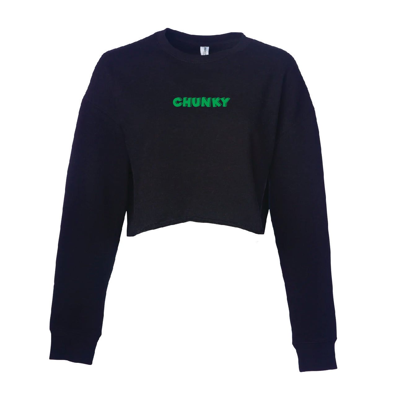 Good Game Mahjong Cropped Sweater - Black