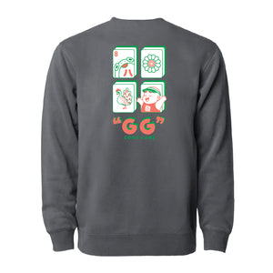 Good Game Mahjong Crewneck Sweater - Pigment Black