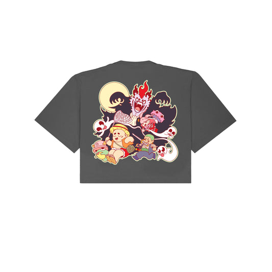 Chunkyween Thriller Cropped T-Shirt - Shadow