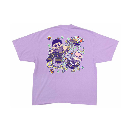 Chunkyween Haunted Noodles T-Shirt - Pastel Purple