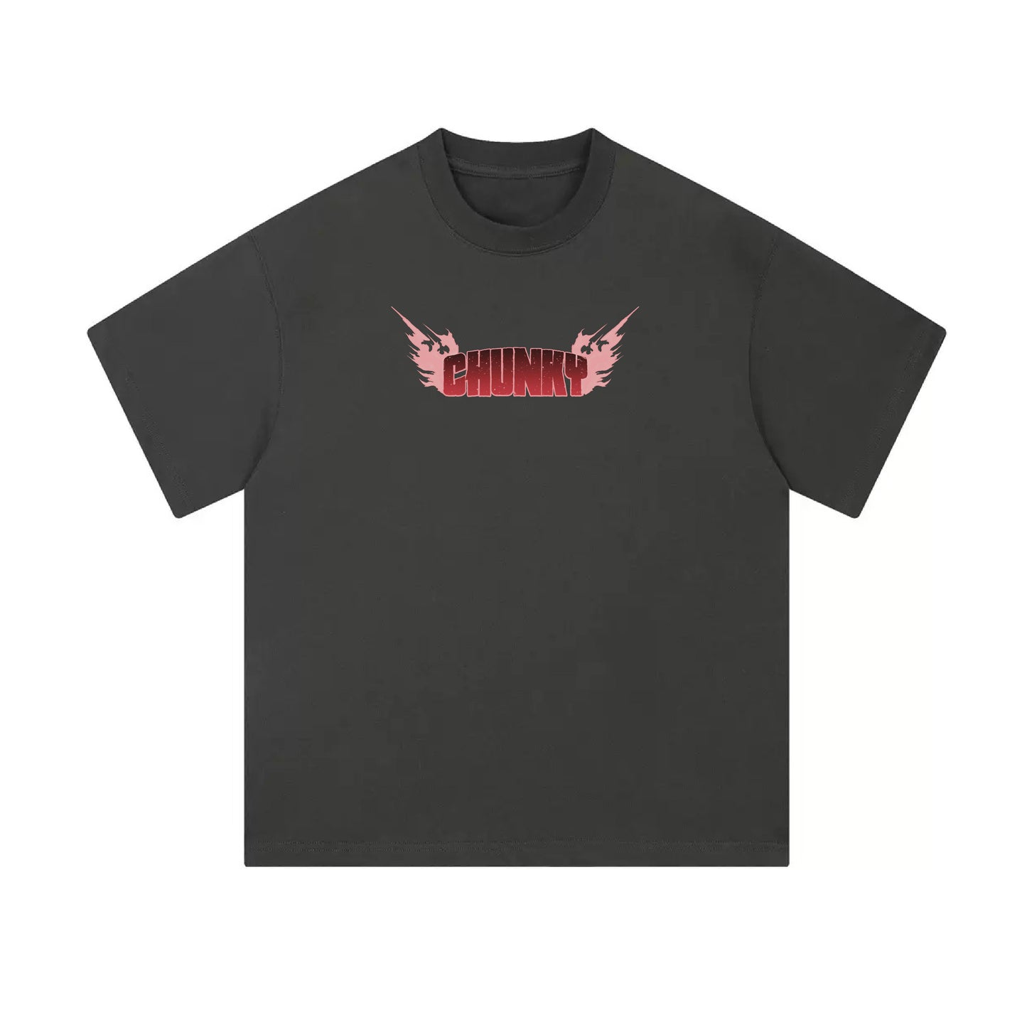 Chunkyween Dandan Mid-Cropped T-Shirt - Dark Grey