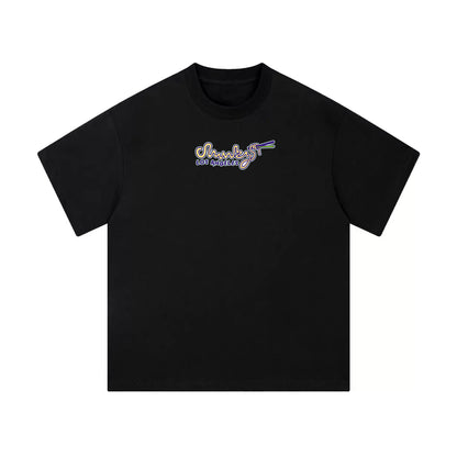 Chunkyween Haunted Noodles Mid-Cropped T-Shirt - Black