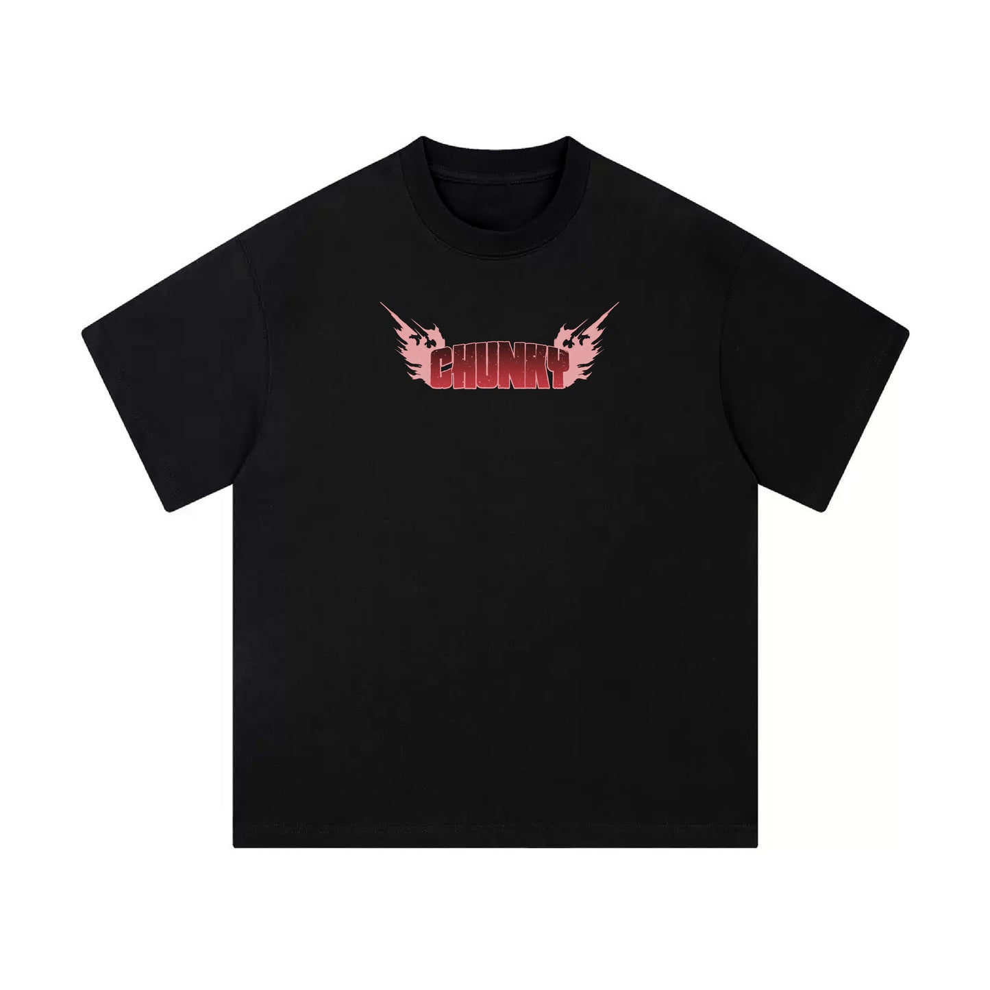 Chunkyween Dandan Mid-Cropped T-Shirt - Black