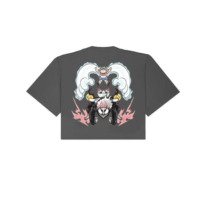 Chunkyween Dandan Cropped T-Shirt - Shadow