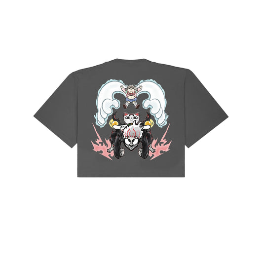 Chunkyween Dandan Cropped T-Shirt - Shadow
