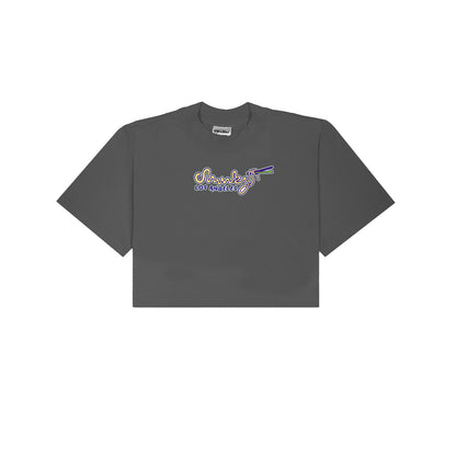 Chunkyween Haunted Noodles Cropped T-Shirt - Shadow