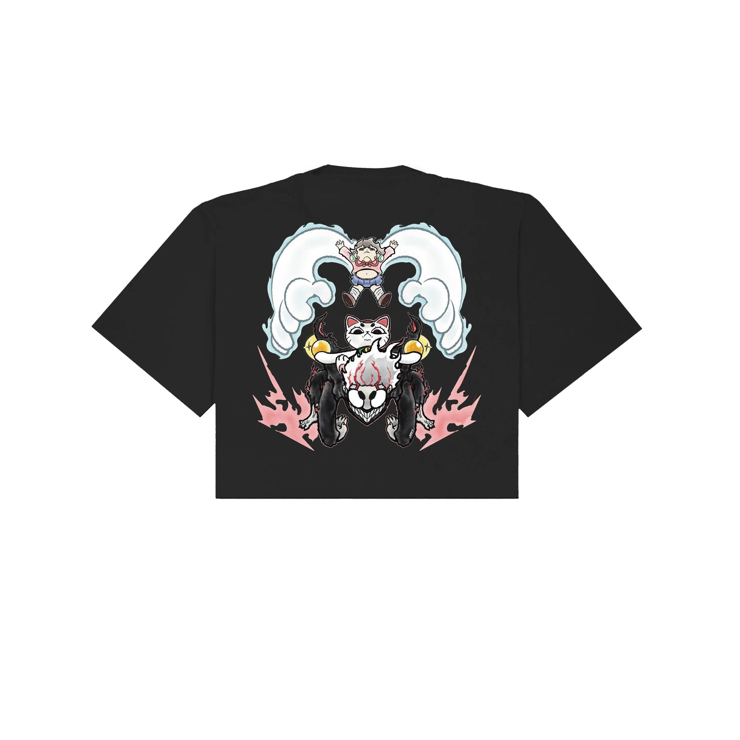 Chunkyween Dandan Cropped T-Shirt - Black