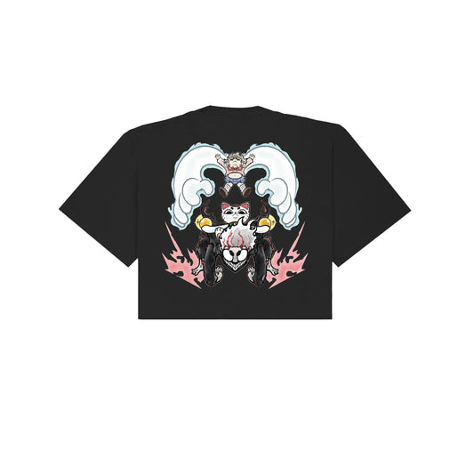 Chunkyween Dandan Cropped T-Shirt - Black