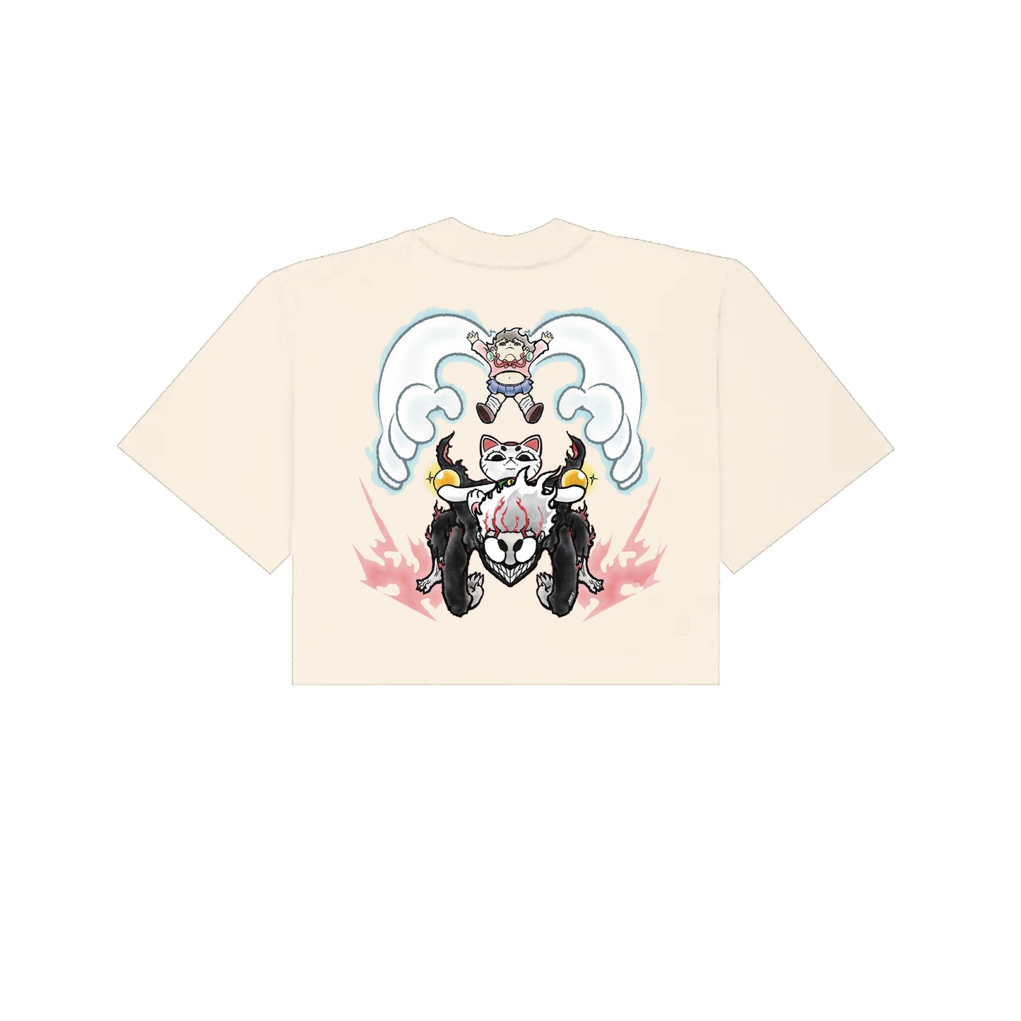 Chunkyween Dandan Cropped T-Shirt - Cream