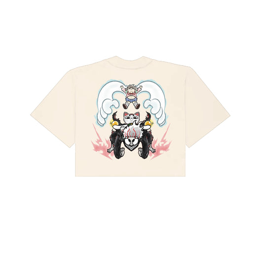 Chunkyween Dandan Cropped T-Shirt - Cream