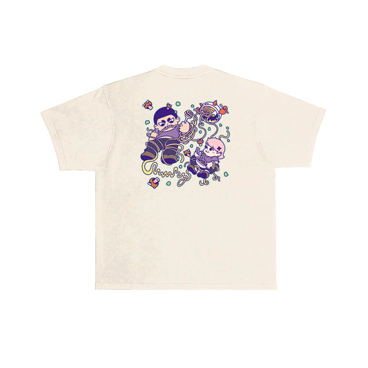 Chunkyween Haunted Noodles T-Shirt - Cream