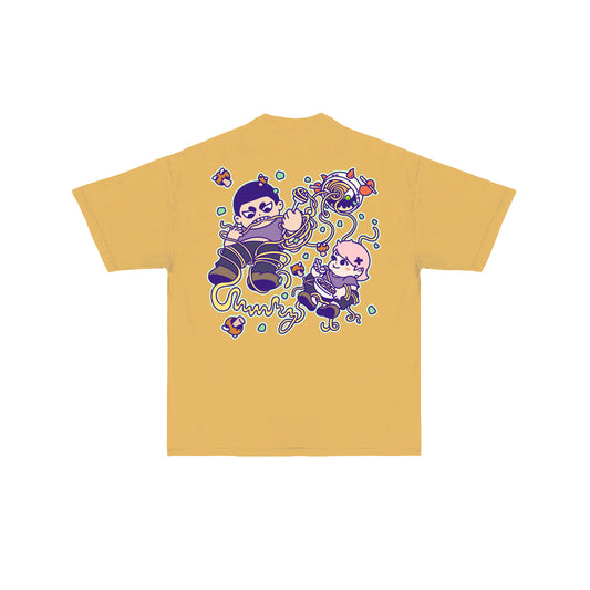 Chunkyween Haunted Noodles T-Shirt - Yellow