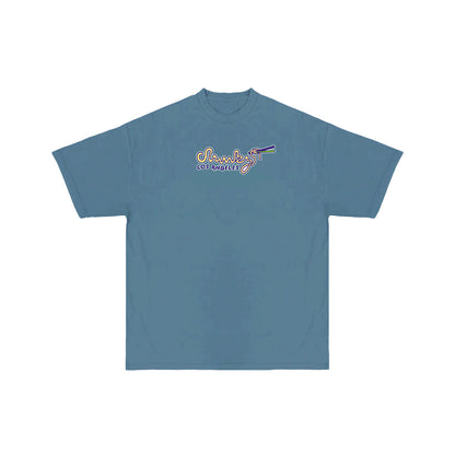 Chunkyween Haunted Noodles T-Shirt - Denim Blue