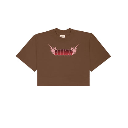 Chunkyween Dandan Cropped T-Shirt - Brown